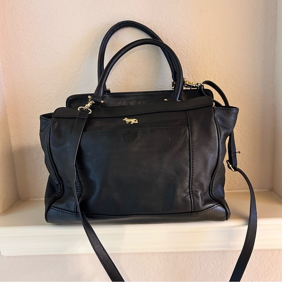 Emma Fox Leather Purse With Shoulder Strap - Picture 2 of 14